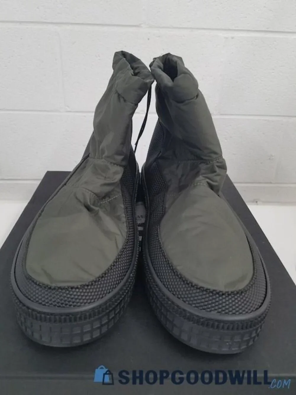 IOB 8 By YOOX Men's Green, Drawstring, Ankle Apres-Ski/Snow Boots Size 44